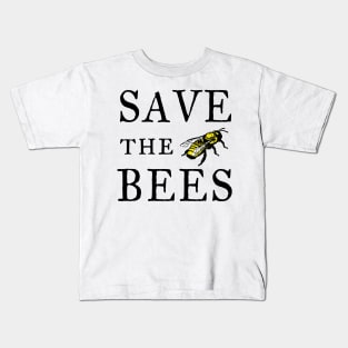 Save The Bees Beekeeper Honeybee Nature Lover Gifts Kids T-Shirt